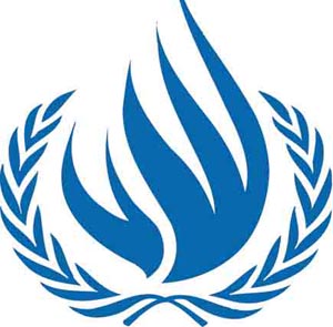 Logo van de VN Mensenrechtenraad